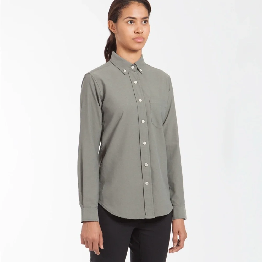 Outlier Women’s Air Forged Oxford Button-Down Shirt in small - Picture 4 of 12